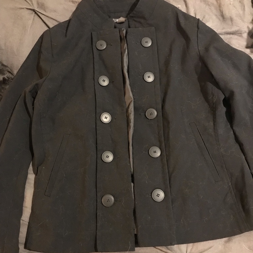 Kenneth Cole Black Military Style Blazer/Jacket - Picture 4 of 6